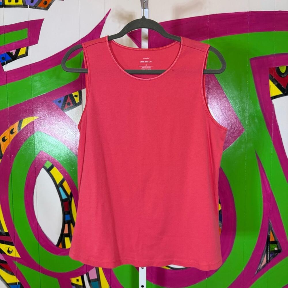 CJ Banks, Layer Your Look Tank Top. Size X. In good used condition!